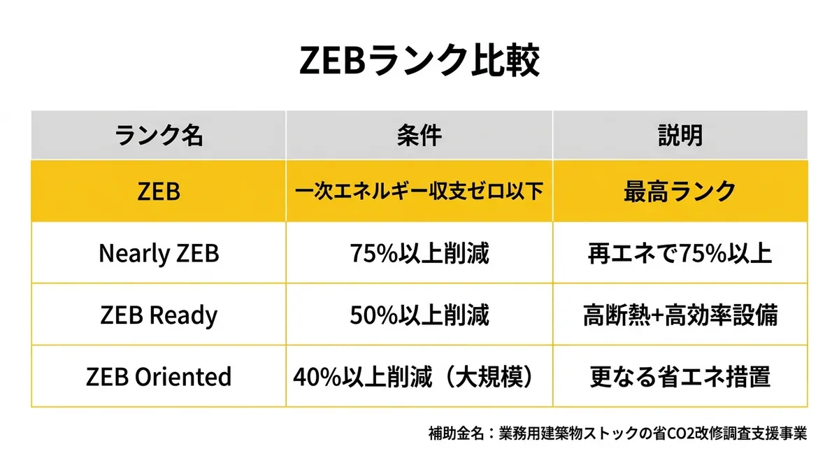 ZEBランク比較