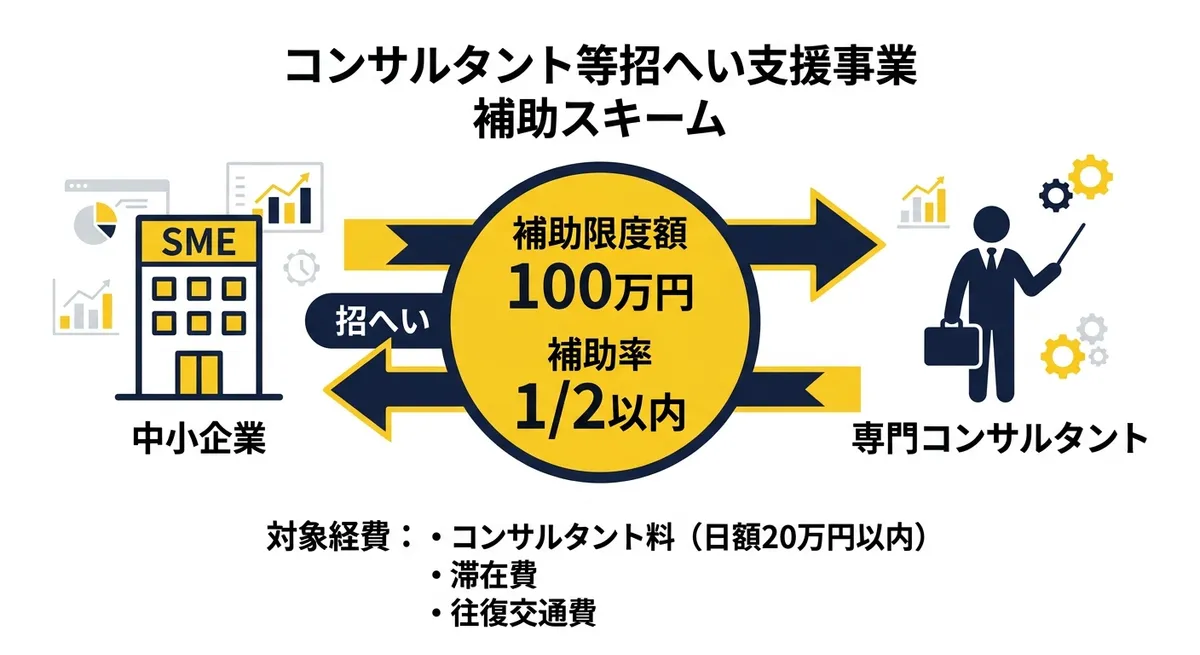 2026年度コンサルタント等招へい支援事業 補助スキーム図