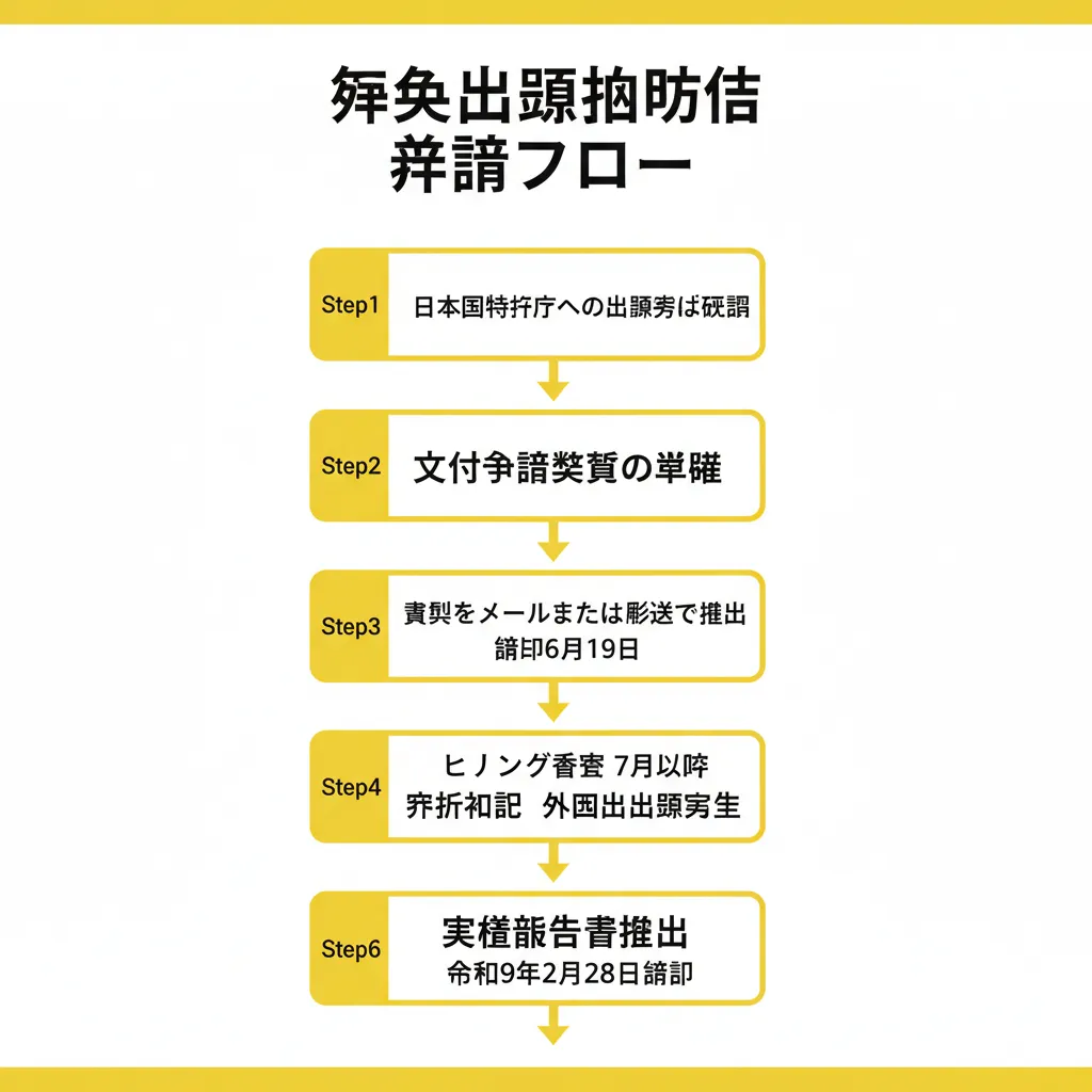 海外出願補助金 申請フロー