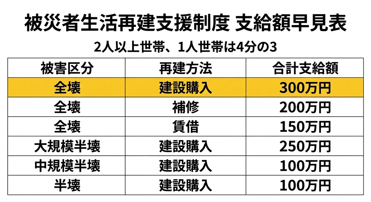 支給額早見表