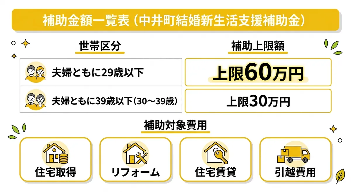 補助金額比較表