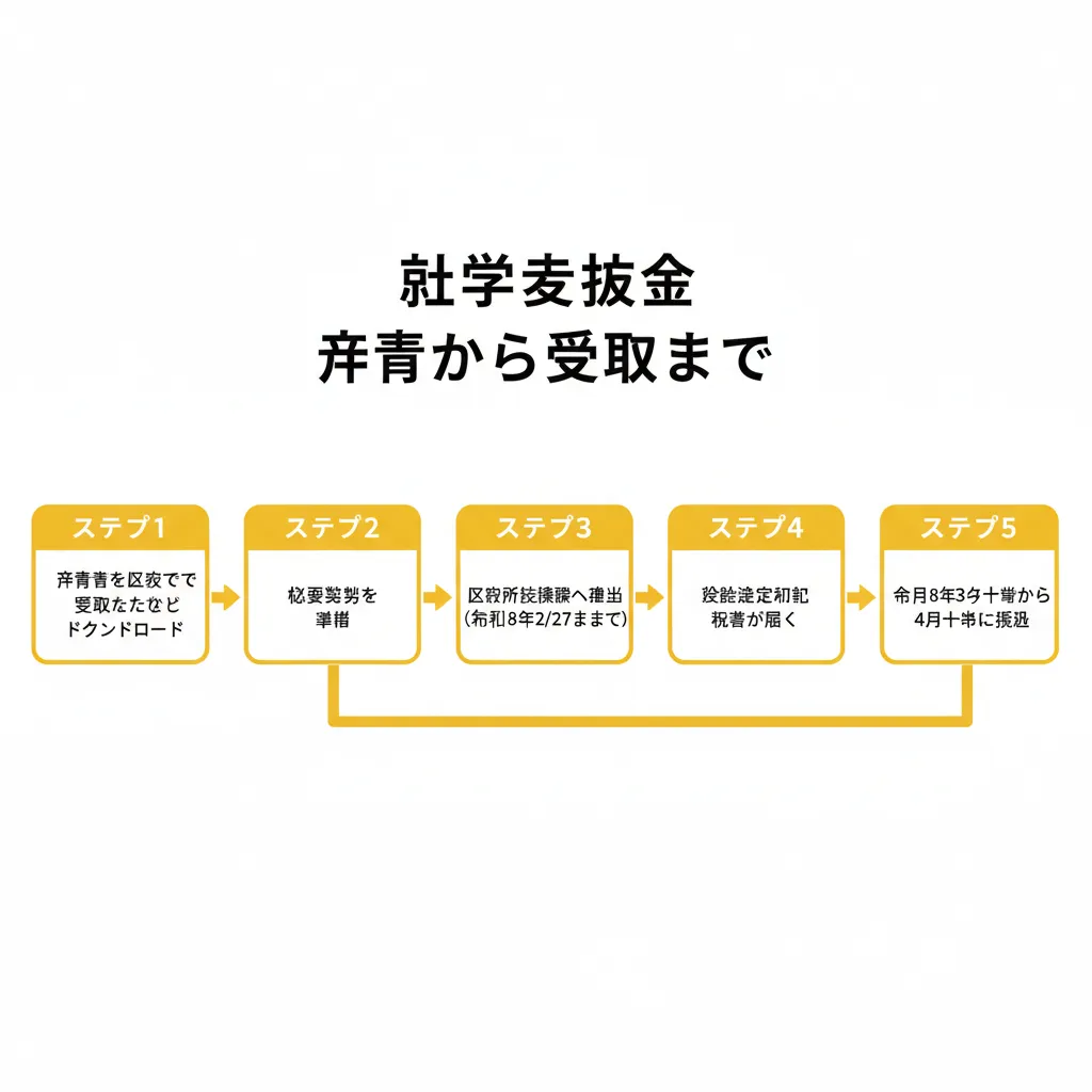 就学支度金 申請から受取まで
