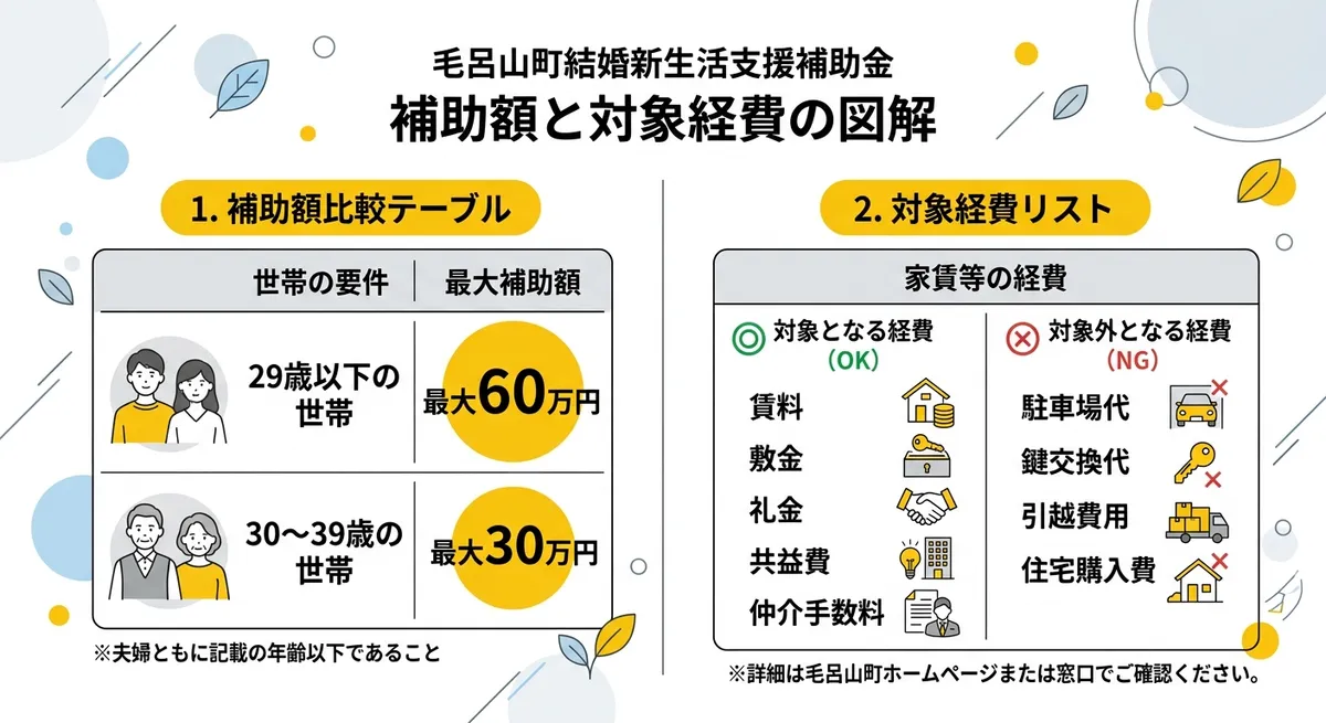 毛呂山町結婚新生活支援補助金 補助額と対象経費ガイド