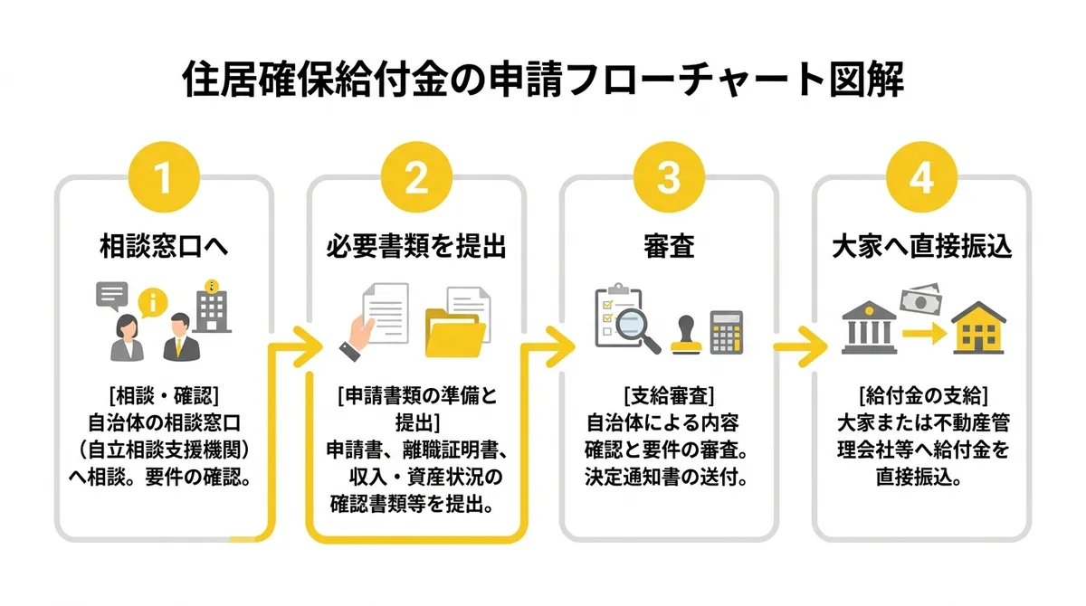申請フローチャート図解