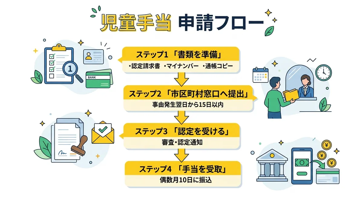 児童手当 申請フロー