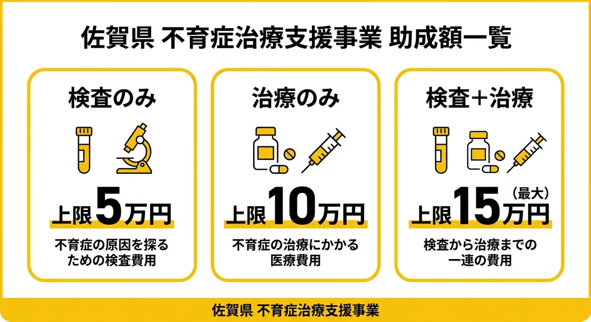 佐賀県 不育症治療支援事業 助成額一覧