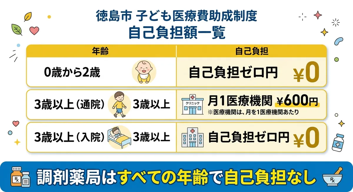 自己負担額一覧表