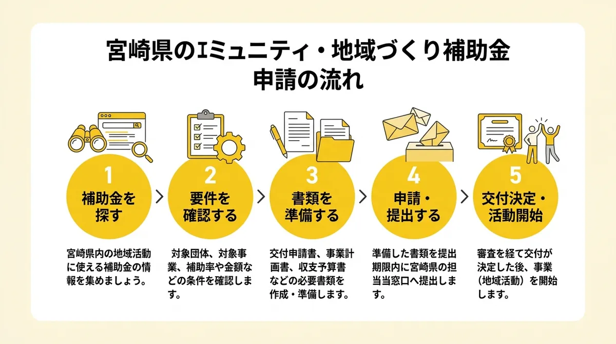 申請の流れを示すフロー図